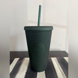 Starbucks Dark Green Jelly Studded Tumbler 16oz Grande